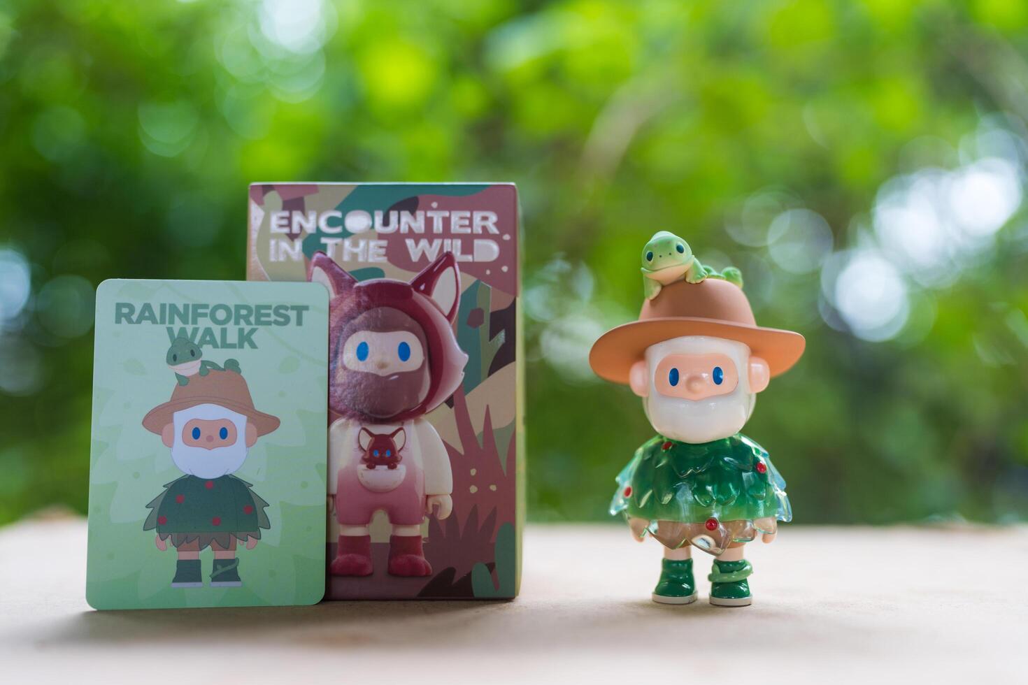 Bangkok, Thailand - June 9, 2025 Finding Unicorn FARMER BOB Encounter In The Wild Series Blind Box. photo