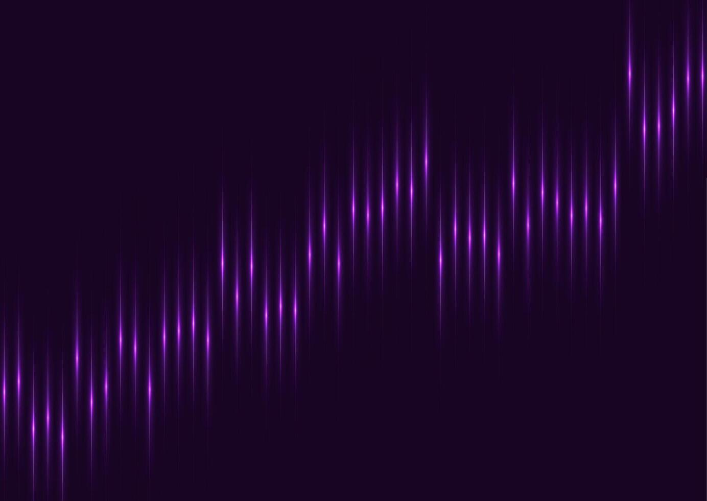 Abstract violet neon growing financial graph chart background vector