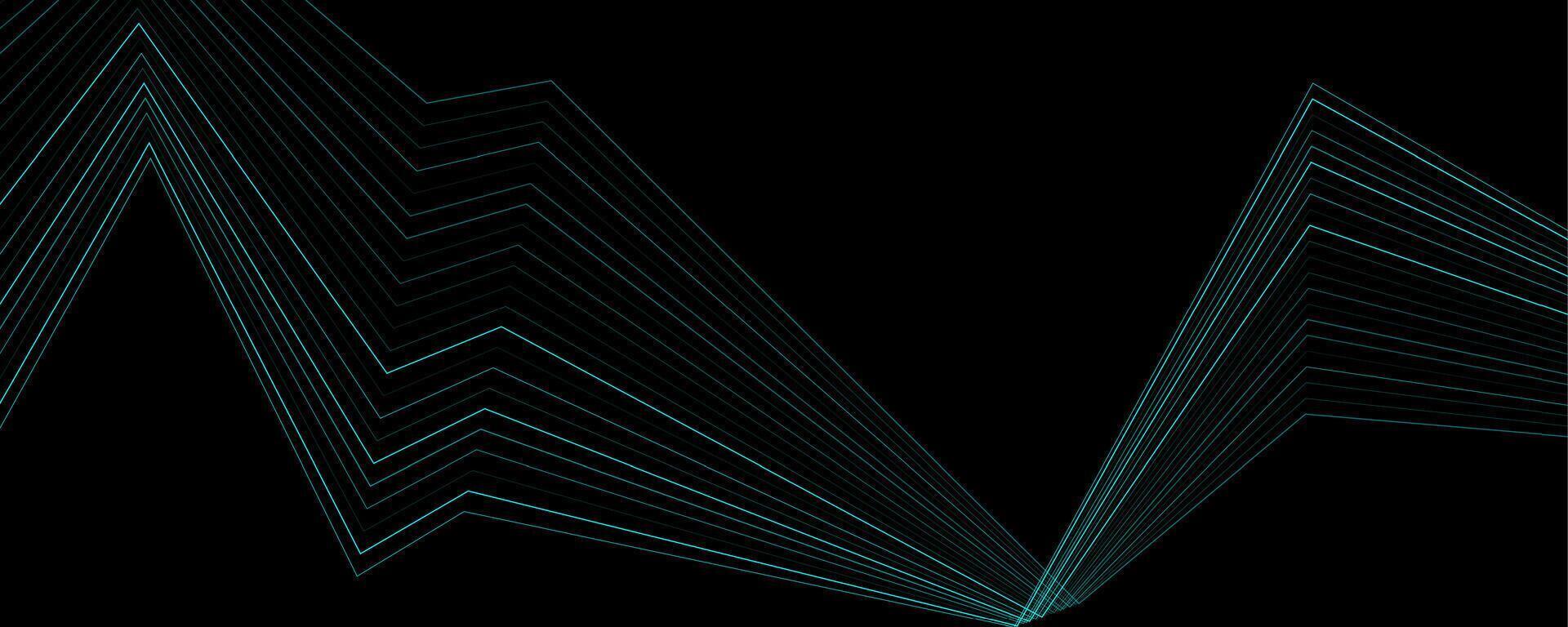 Bright blue minimal lines abstract background vector
