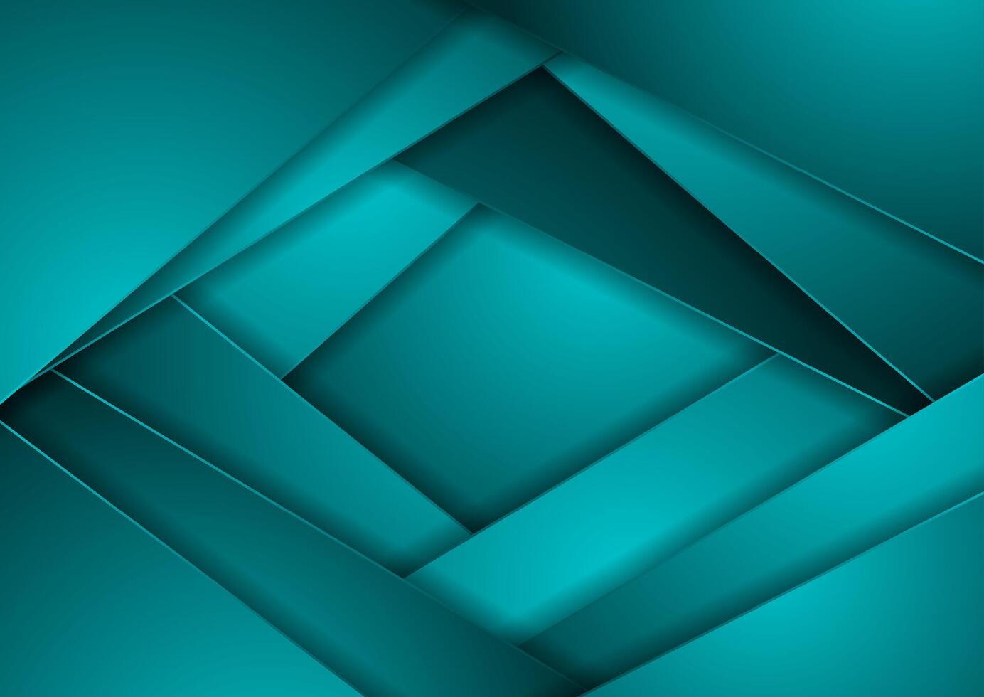 Bright turquoise abstract corporate geometric background vector