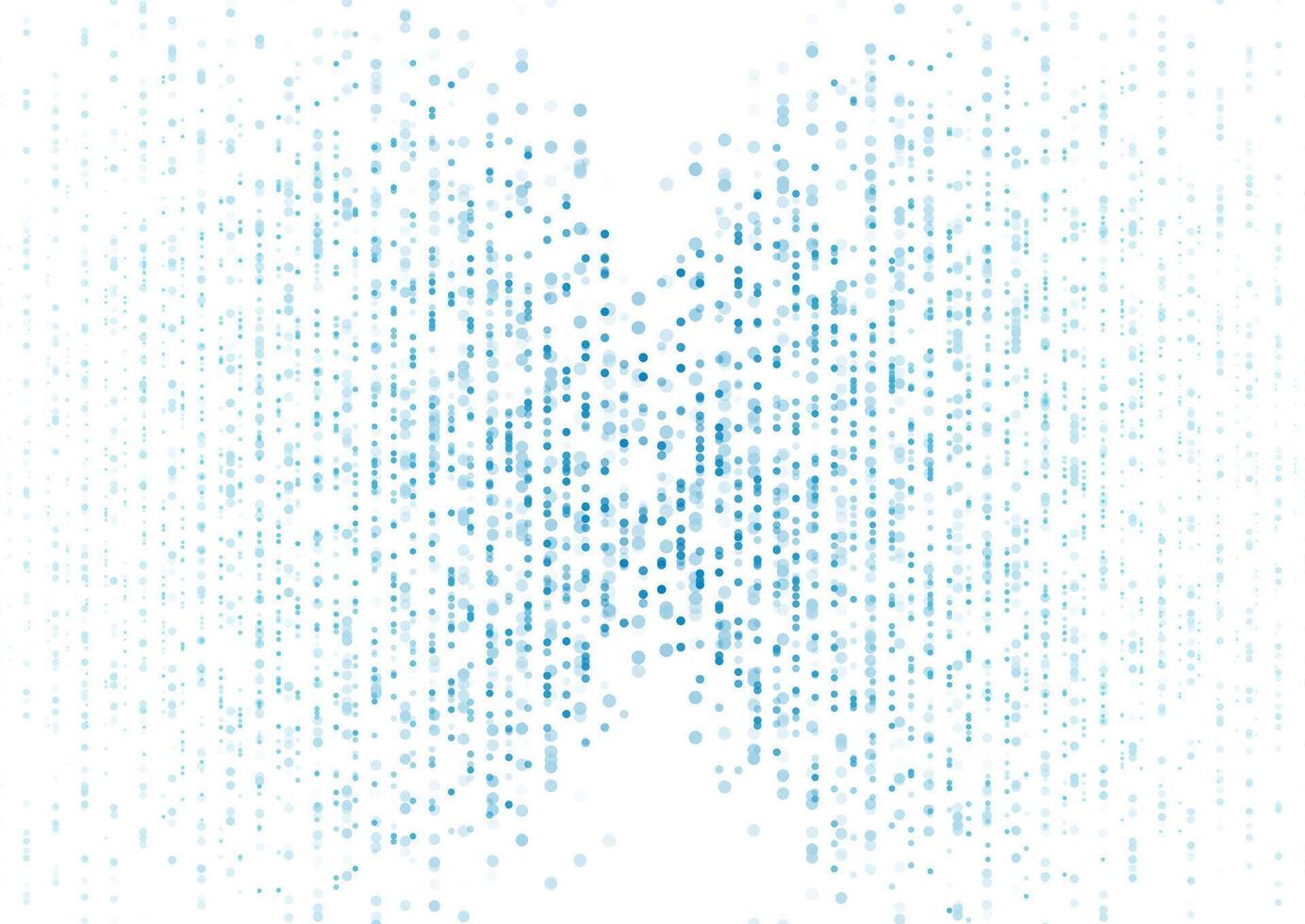 Bright blue minimal dotted lines background vector