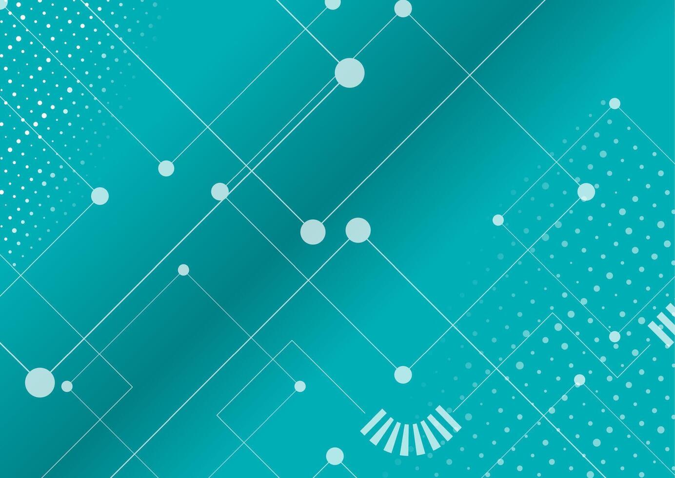 Abstract blue tech circuit board lines drawing graphic design vector