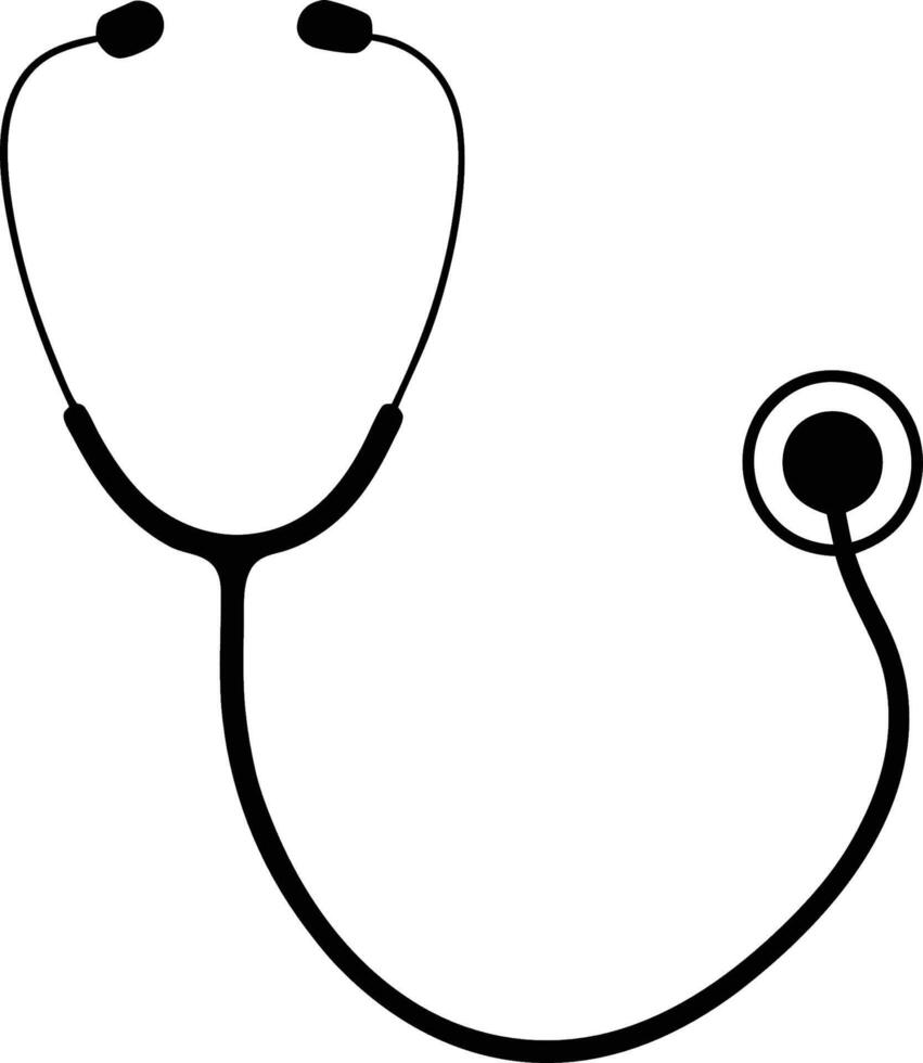 Stethoscope Medical Diagnostic Tool Isolated on White vector
