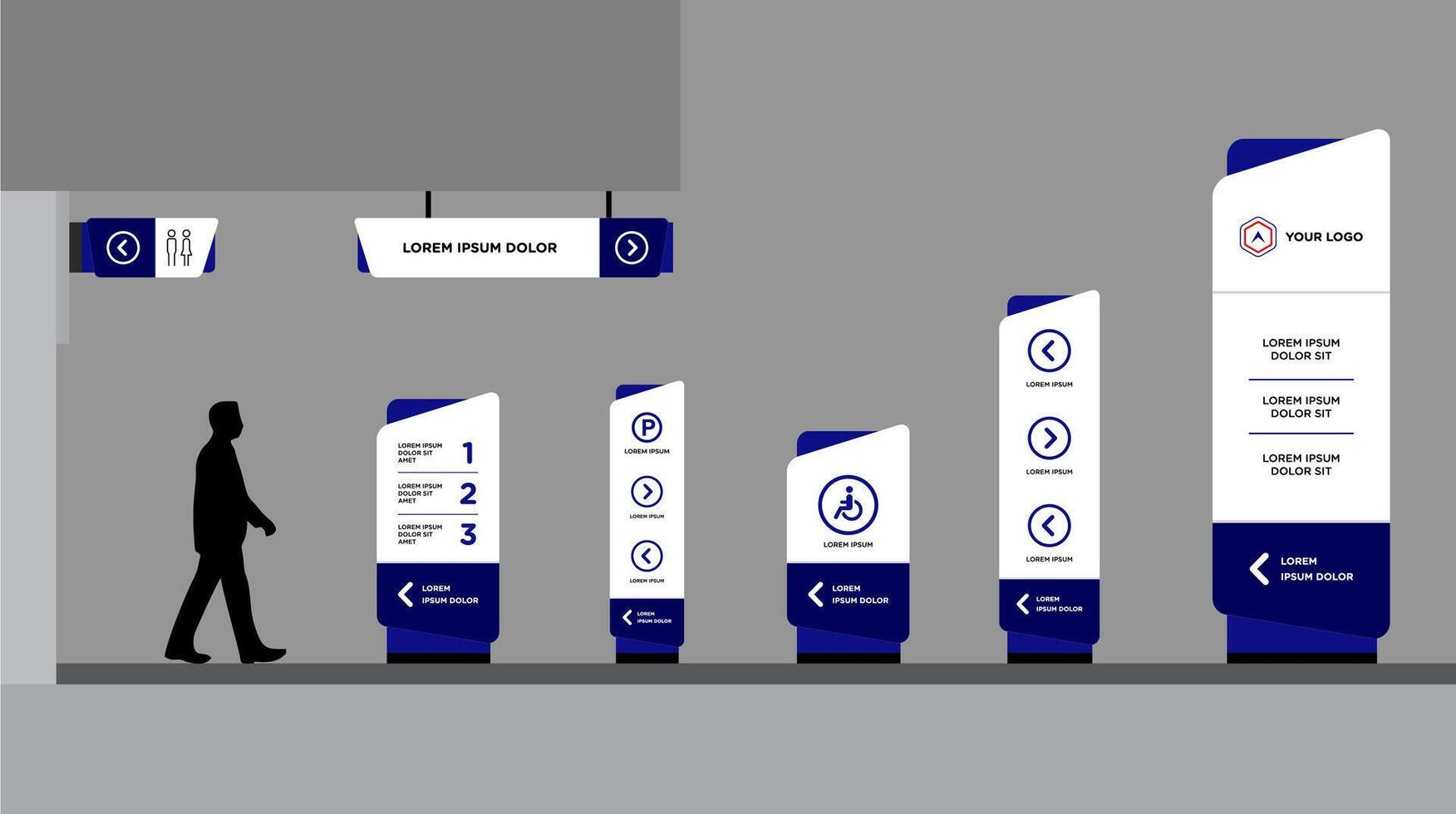 Information Kiosk Advertising Display vector