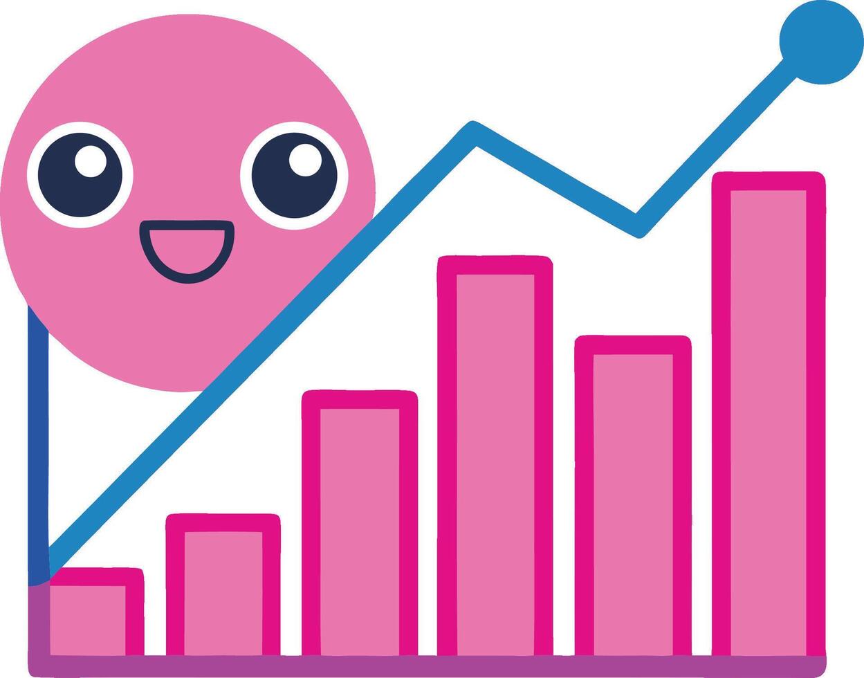 Informative Financial Chart Business Data Analysis vector