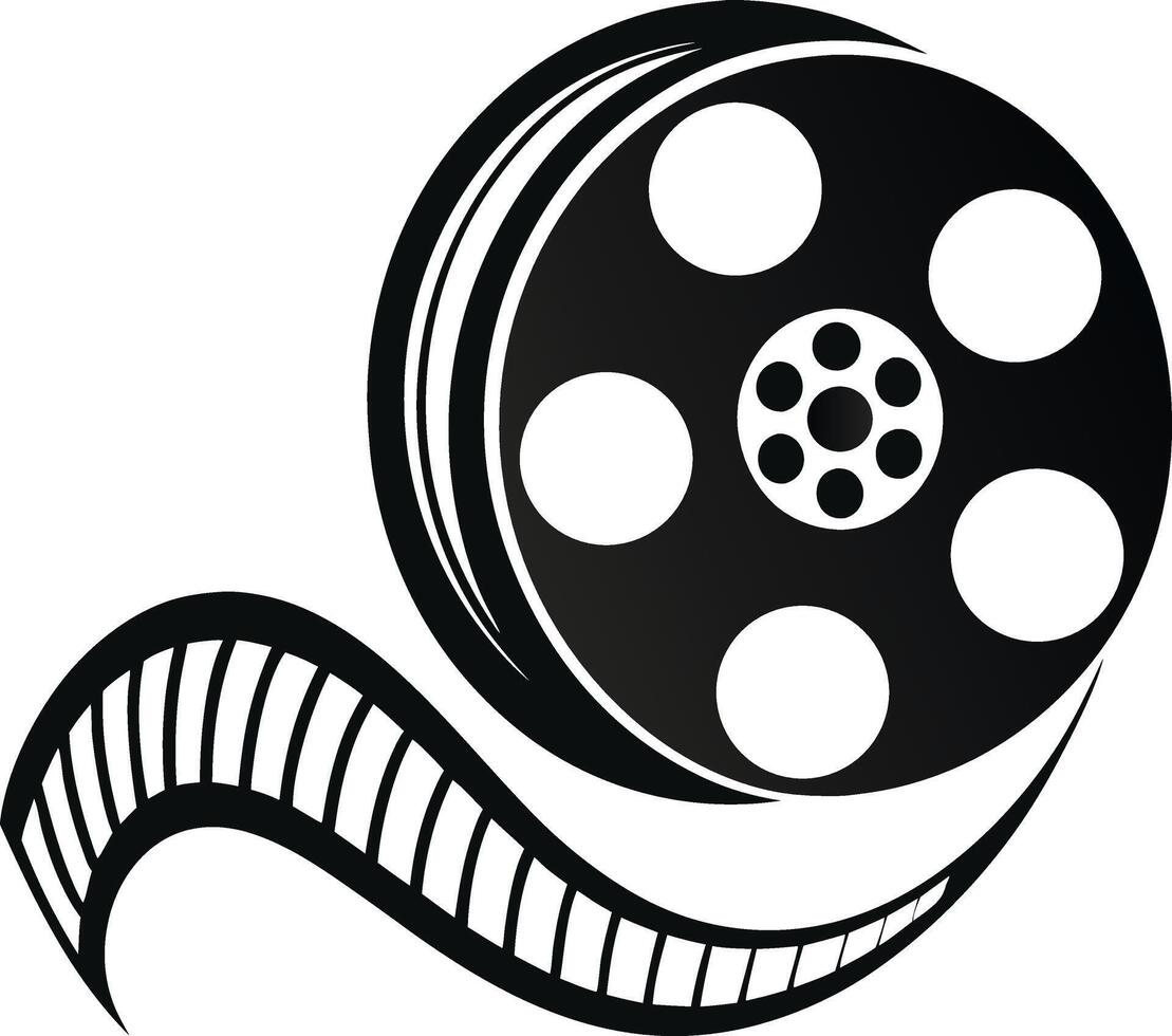 Classic Film Reel Icon vector
