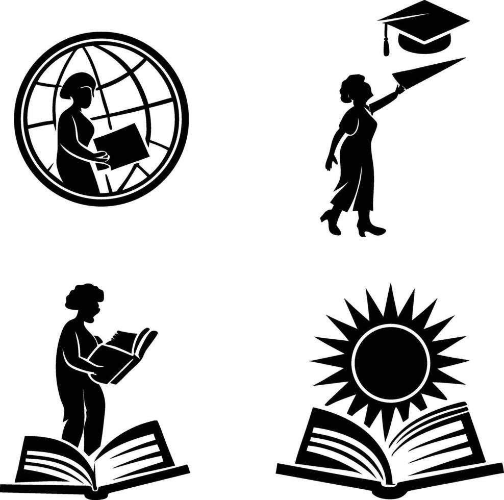 Education and Knowledge Icons vector