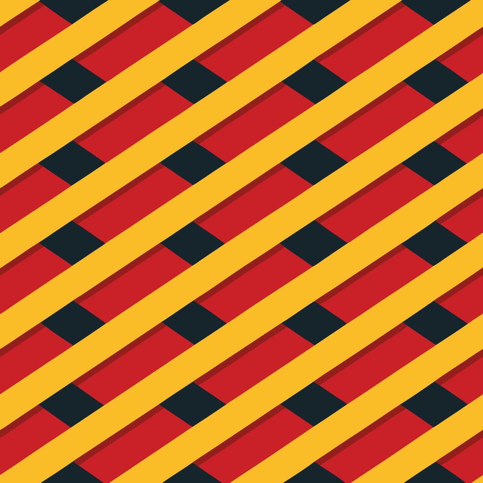 a red, yellow and black striped pattern vector