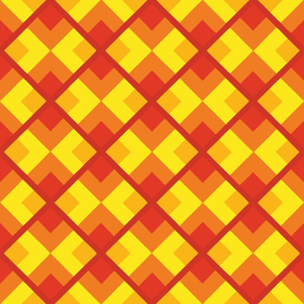 an orange and yellow geometric pattern vector