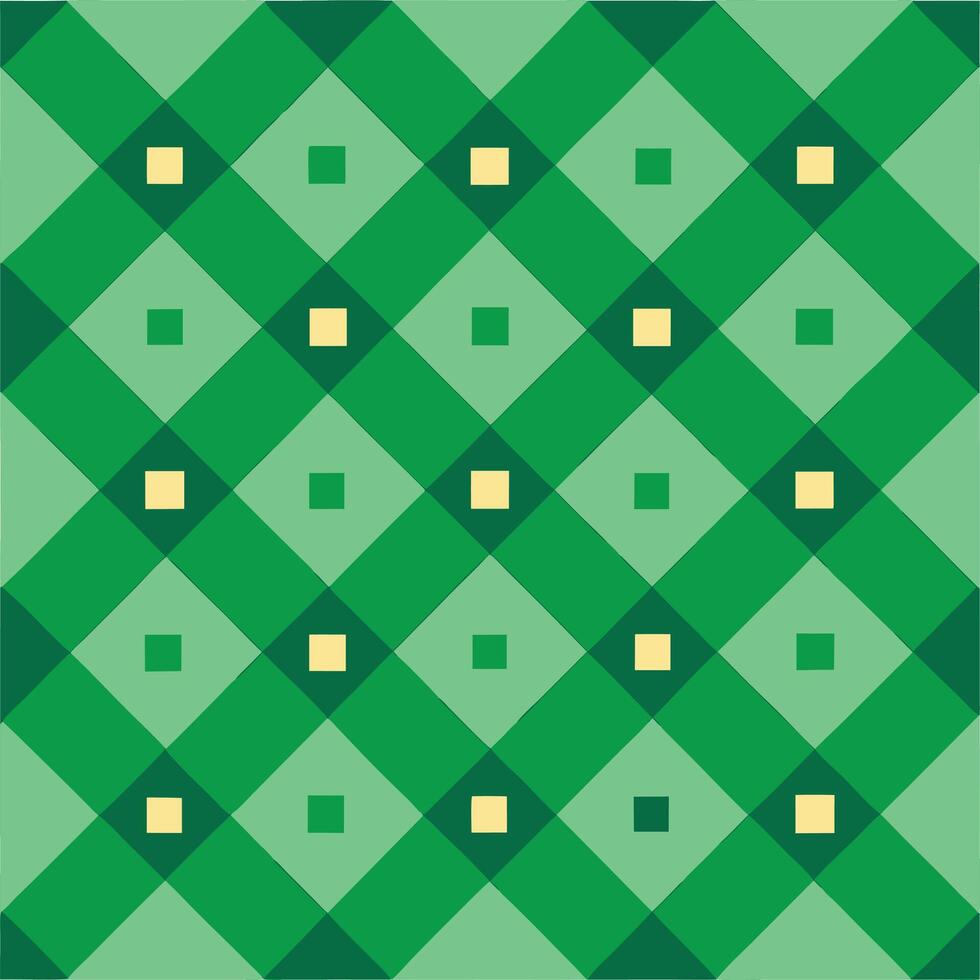 a green and yellow checkered pattern with squares vector
