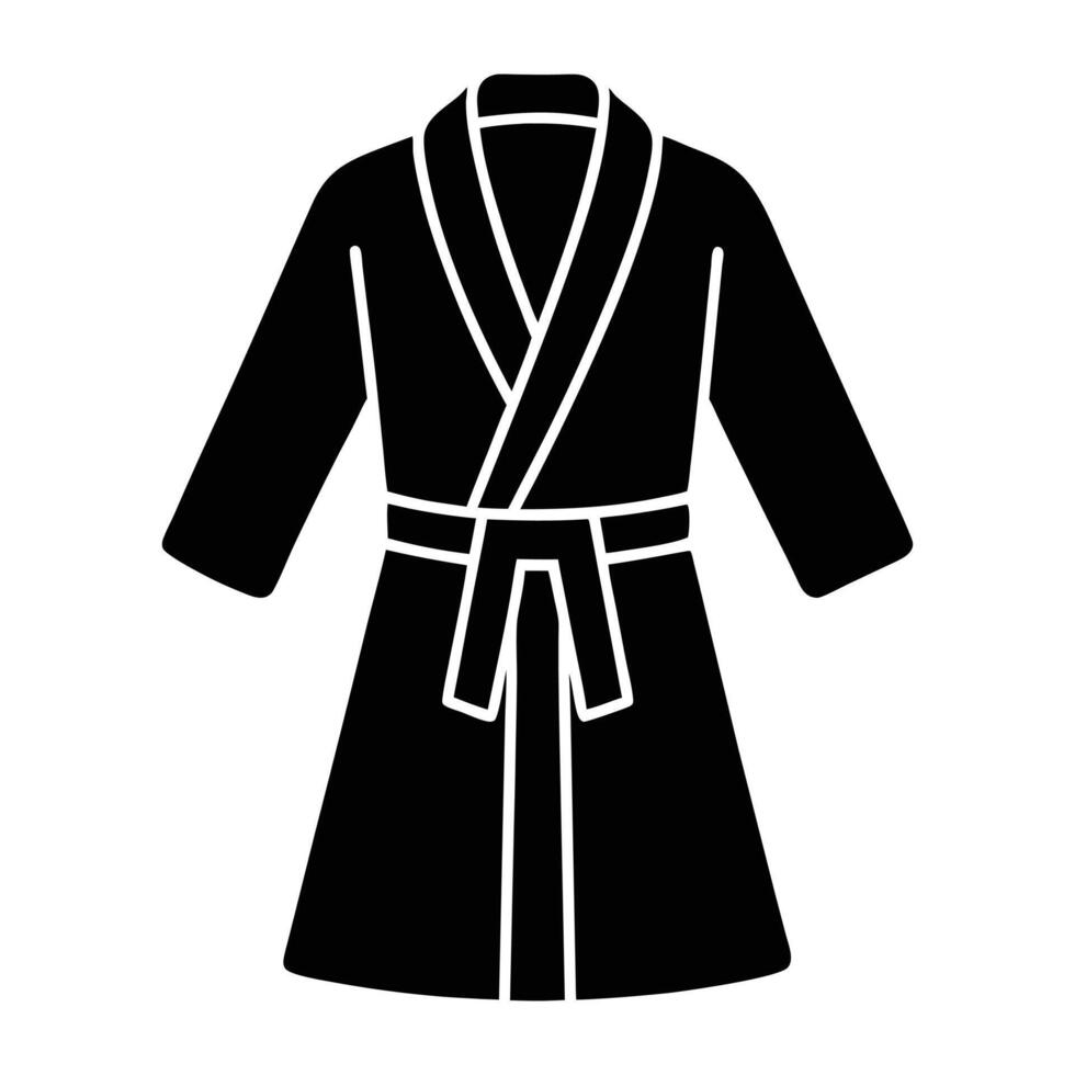 bathrobe icon in simple style illustration vector
