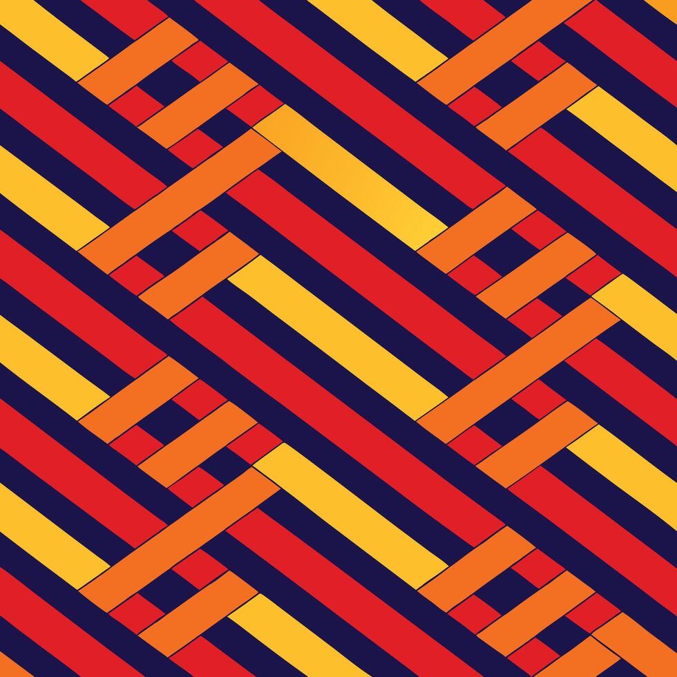a colorful pattern with diagonal lines vector