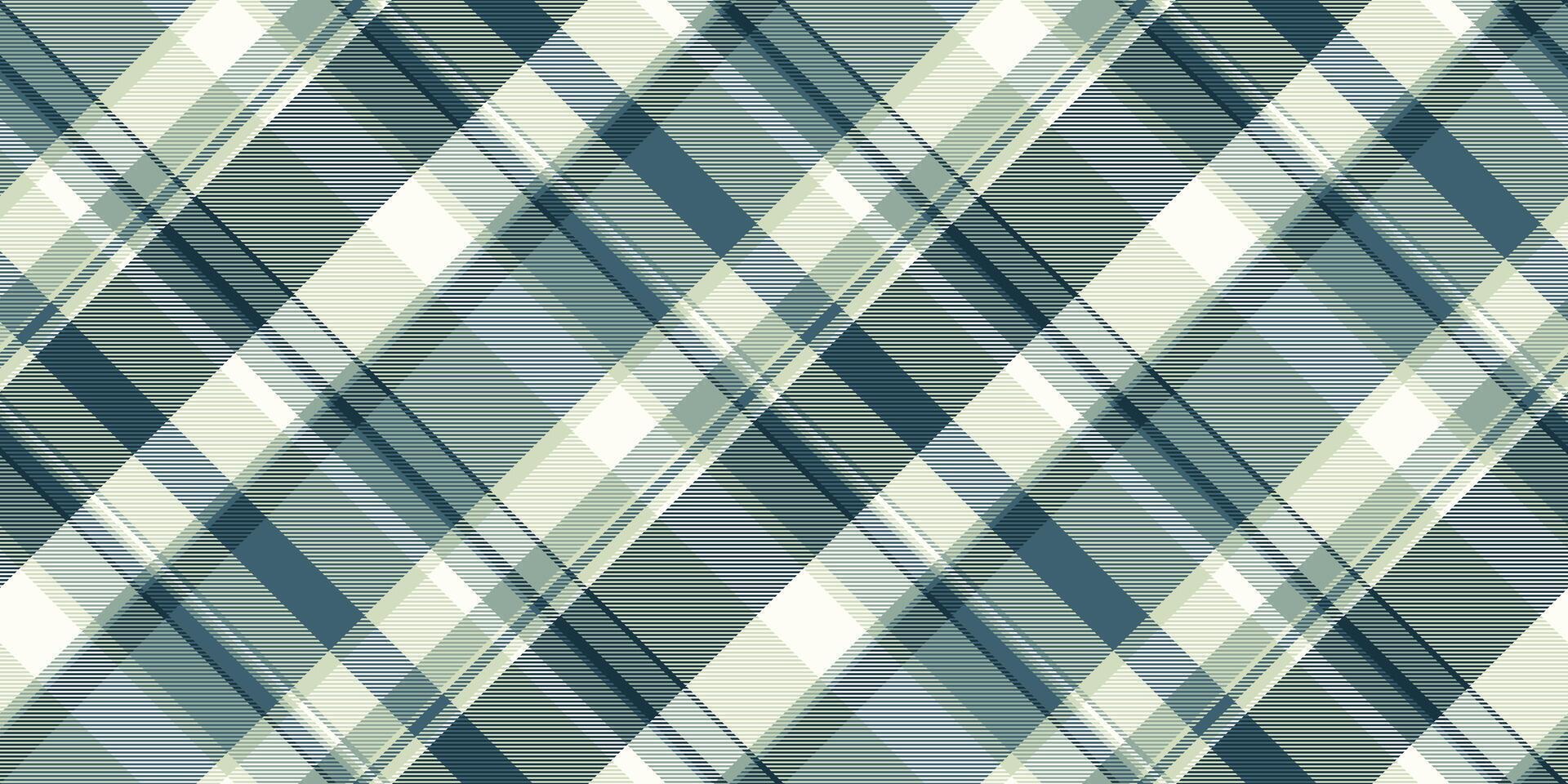 Elegant diagonal plaid pattern in muted greens and creams. Perfect for textile design, website backgrounds, or fashion projects. Subtle texture adds depth and sophistication. vector