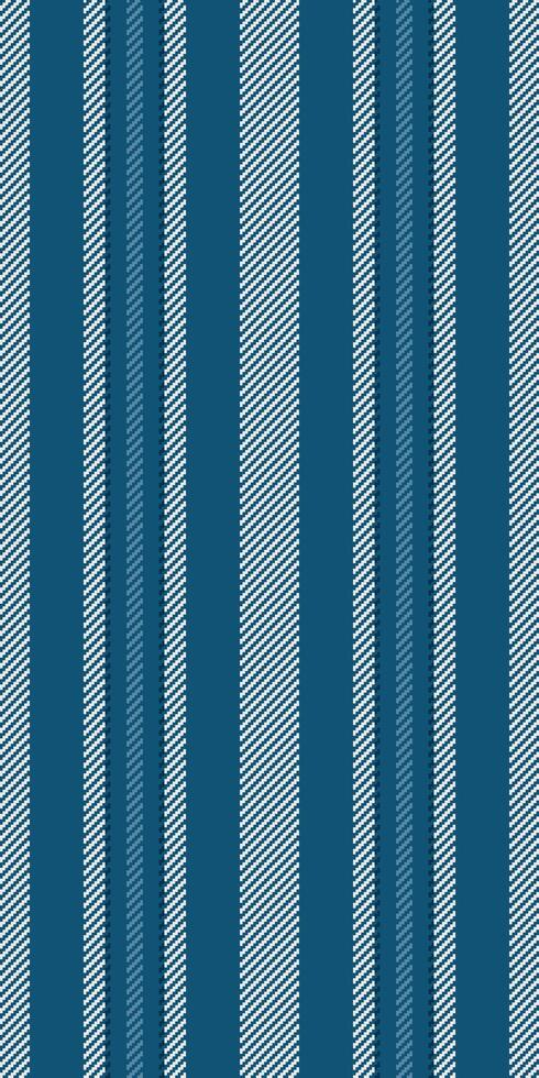 Sepetition vertical pattern, 70s textile background seamless. Sketch fabric stripe texture lines in atlantic and white colors. vector