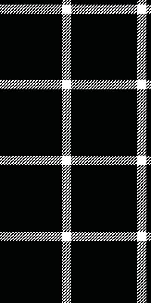 Stylish black and white plaid pattern. Perfect for textile designs, website backgrounds, or fashion illustrations. vector