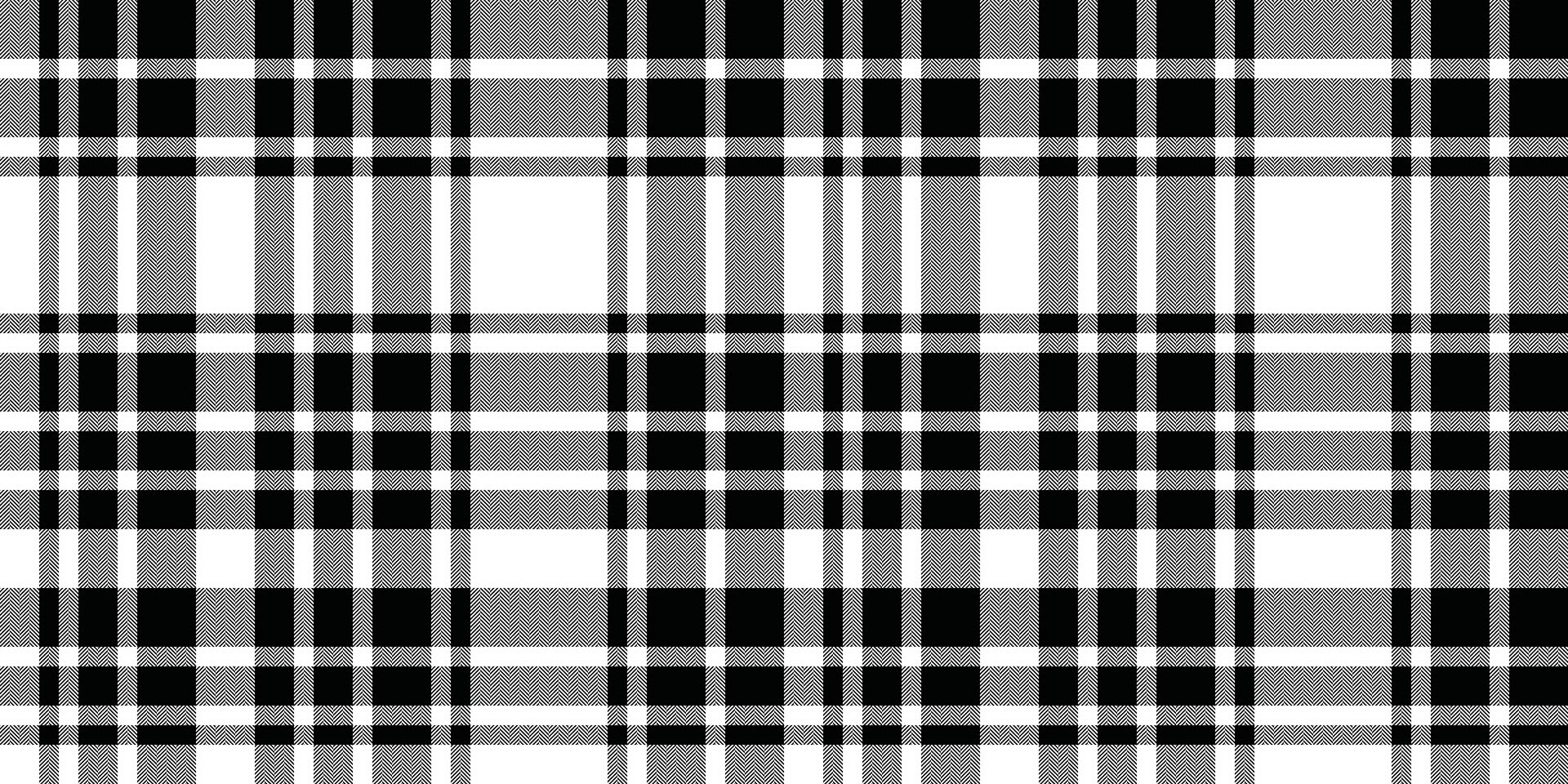 Stylish black, white, and gray plaid pattern. Perfect for textile designs, website backgrounds, or fashion projects. This classic check design offers a sophisticated and versatile texture. vector