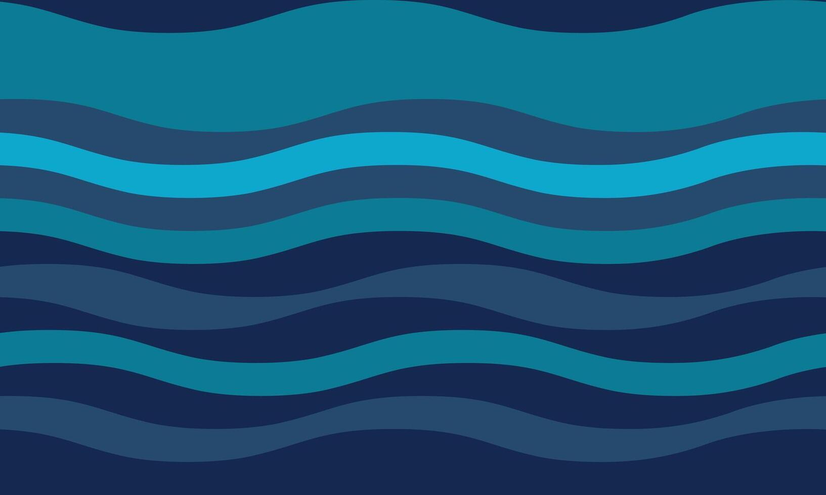 Serene abstract wavy stripes in calming shades of blue create a tranquil, flowing pattern perfect for website backgrounds, presentations, or textile designs. vector
