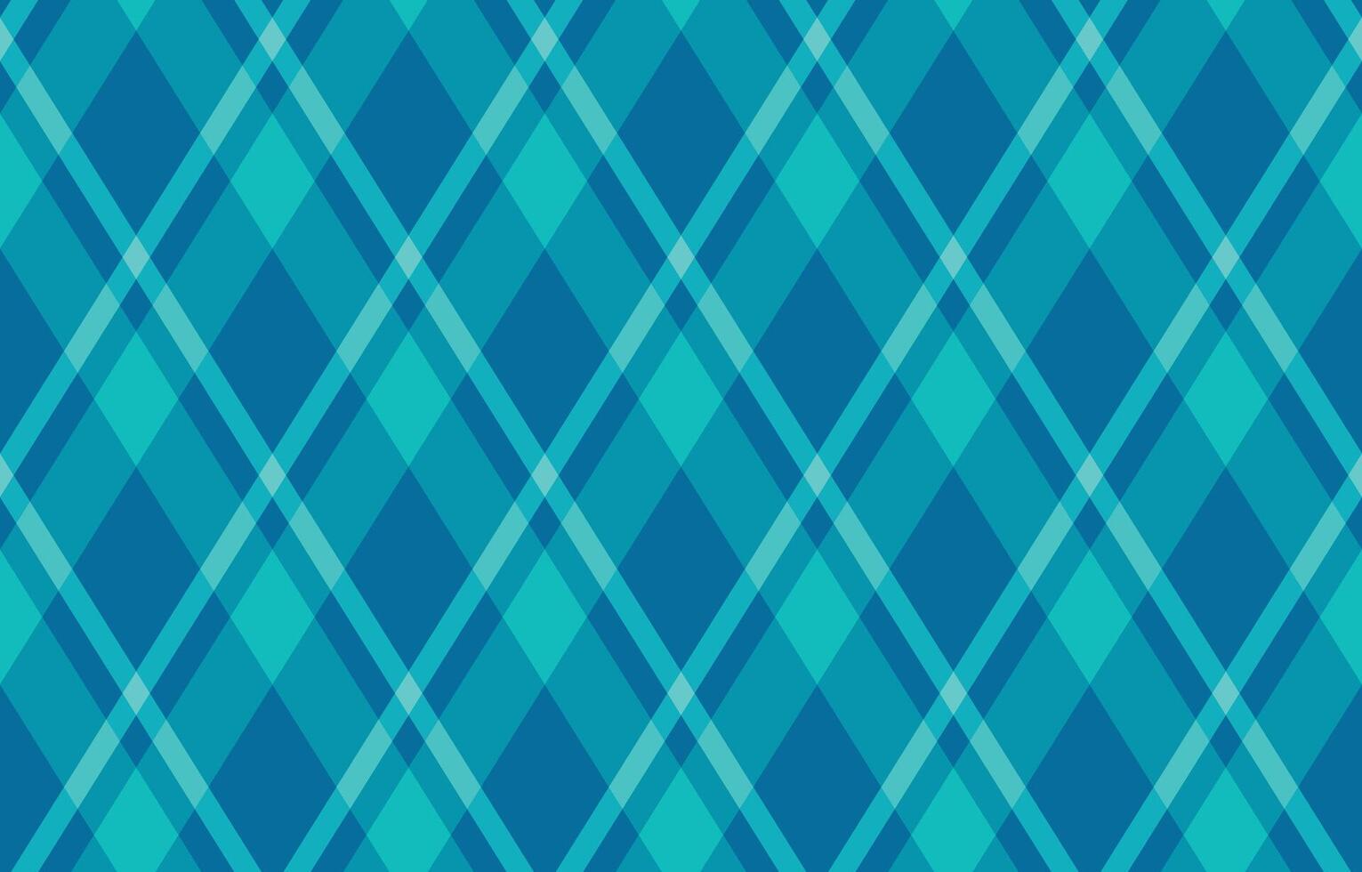 Vibrant teal and blue diagonal plaid pattern. Perfect for textile design, website backgrounds, or any project needing a modern, geometric texture. vector