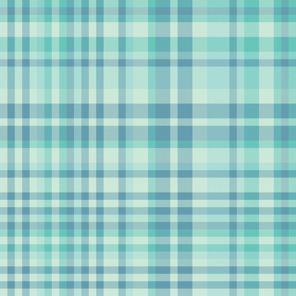 Elegant plaid pattern in cool teal tones. Classic design suitable for textiles, backgrounds, and digital art. Use for versatile design projects. vector