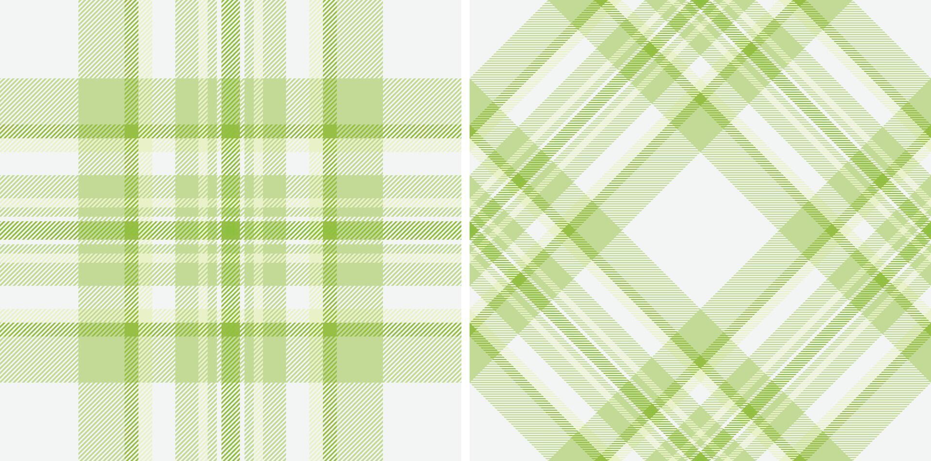 Elegant pastel green plaid patterns. Perfect for textile design, website backgrounds, or springthemed projects. Subtle textures and versatile color scheme evoke feelings of freshness and calm. vector