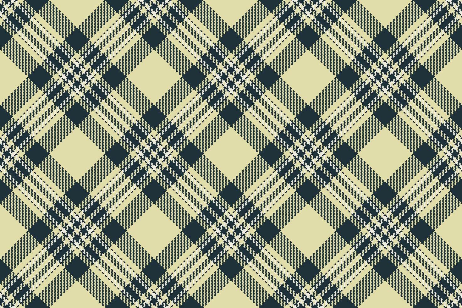 Elegant beige and navy plaid pattern. Perfect for textile design, apparel, or website backgrounds. This classic, timeless design evokes feelings of warmth and sophistication. vector