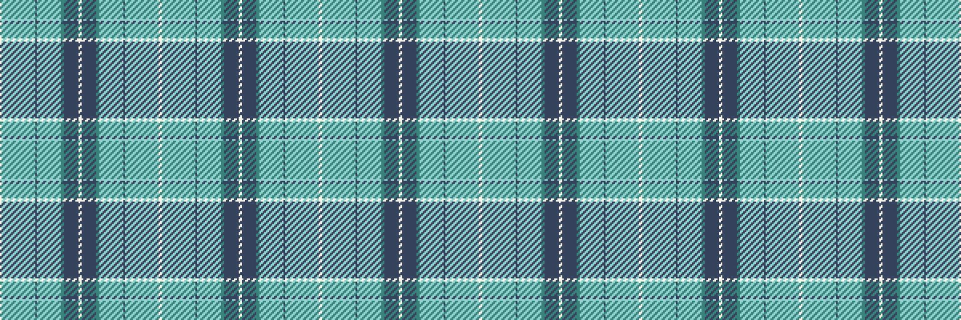 Cool teal and navy plaid pattern. Perfect for textile design, website backgrounds, or fashion projects. A sophisticated, modern take on a classic style. vector