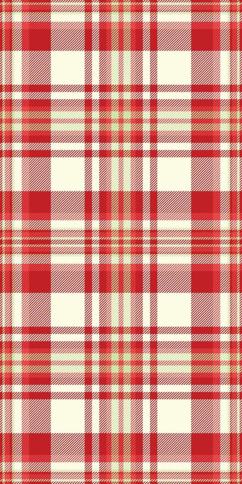 Artistic fabric texture , kind pattern textile background. Adorable seamless check plaid tartan in red and light yellow colors. vector