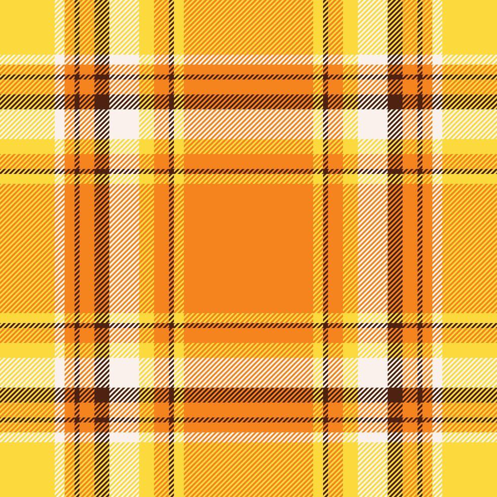 Vibrant yellow and orange plaid pattern. Perfect for textile design, fallthemed projects, or adding a warm, cheerful touch to any design. vector