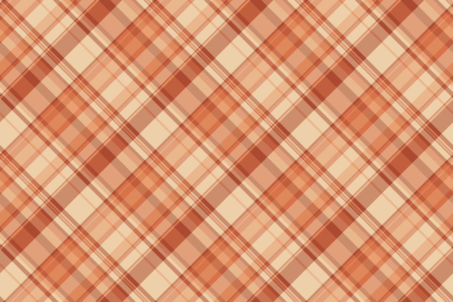 Warm, inviting plaid pattern in autumnal shades. Seamless design evokes comfort and tradition. Ideal for backgrounds, textiles, and seasonal projects. vector