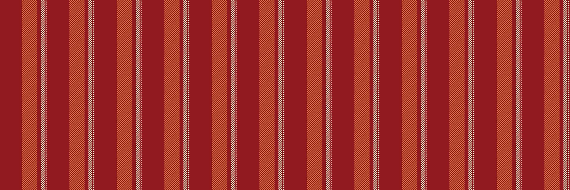 Pthnic lines vertical, folklore pattern fabric seamless. Burniture texture stripe background textile in red and orange colors. vector