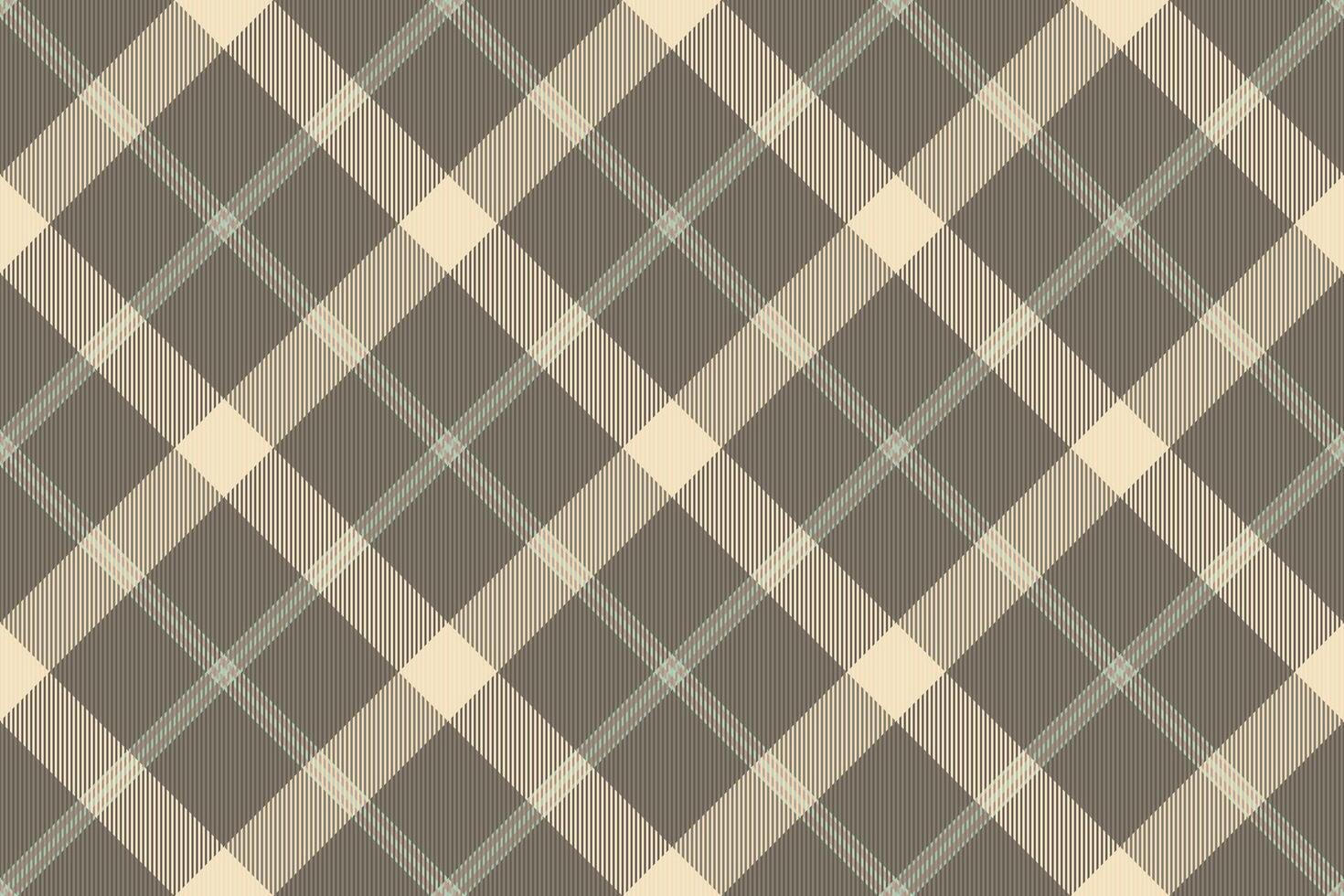 Elegant beige and brown plaid pattern. Subtle texture creates a sophisticated, timeless design perfect for textiles, websites, or branding. Evokes feelings of warmth, comfort, and classic style. vector