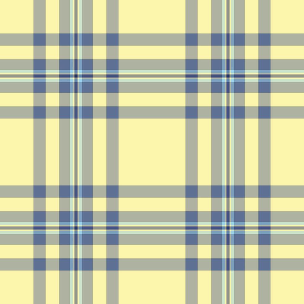 Elegant pastel yellow and blue plaid pattern. Perfect for textile design, website backgrounds, or scrapbooking projects. vector