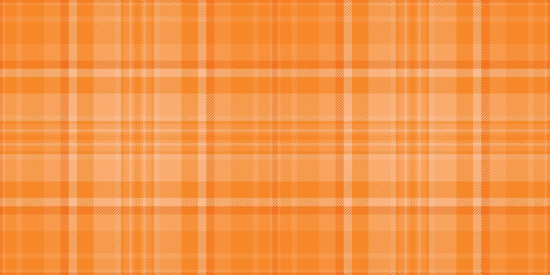 Vibrant orange plaid pattern, perfect for textile designs, website backgrounds, or autumnal themed projects. This seamless texture offers a classic, sophisticated feel with a modern twist. vector
