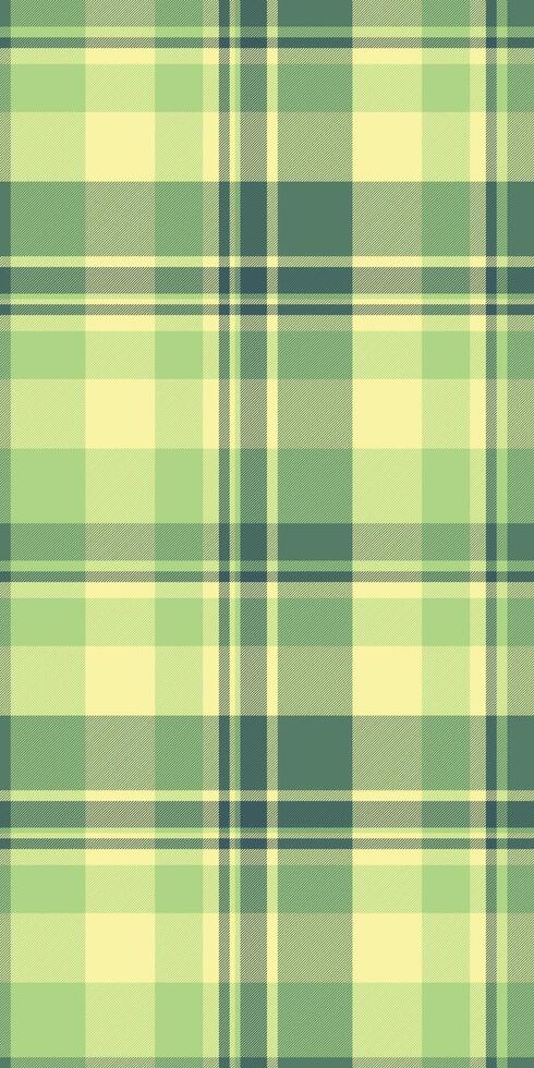 Elegant pastel green and yellow plaid pattern. Perfect for textile design, website backgrounds, or any project needing a sophisticated, subtly textured backdrop. vector