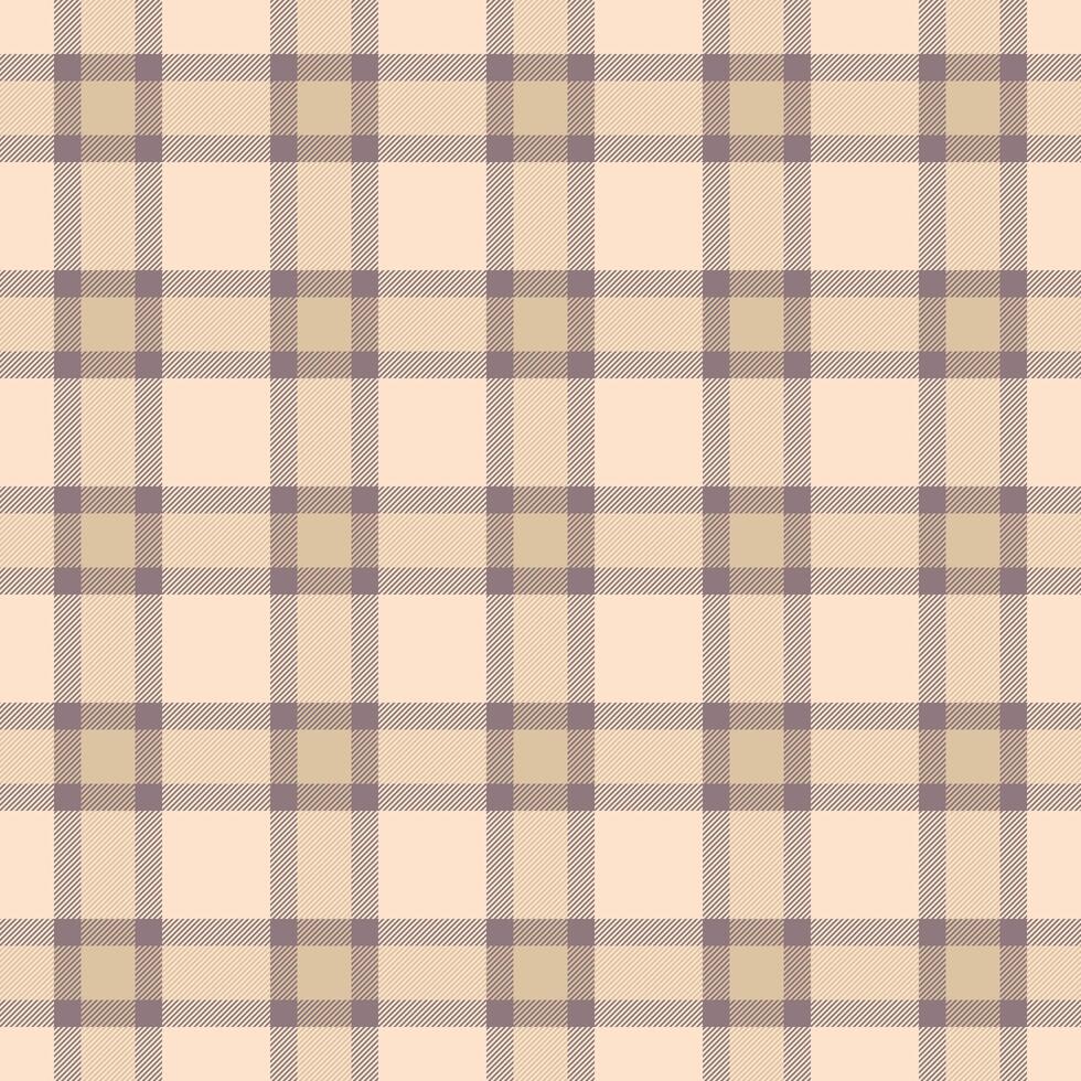 Subtle beige and taupe plaid pattern. Perfect for backgrounds, textile designs, or website layouts. Evokes feelings of warmth and calm. vector