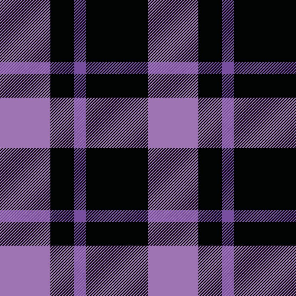 Classic plaid pattern in shades of purple and black. Versatile for backgrounds, textiles, or design elements. Adds a touch of vintage or modern style. vector