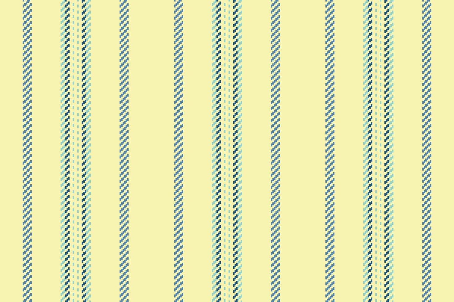 Pade background vertical, best textile stripe lines. Aandmade pattern texture seamless fabric in lime and cyan colors. vector