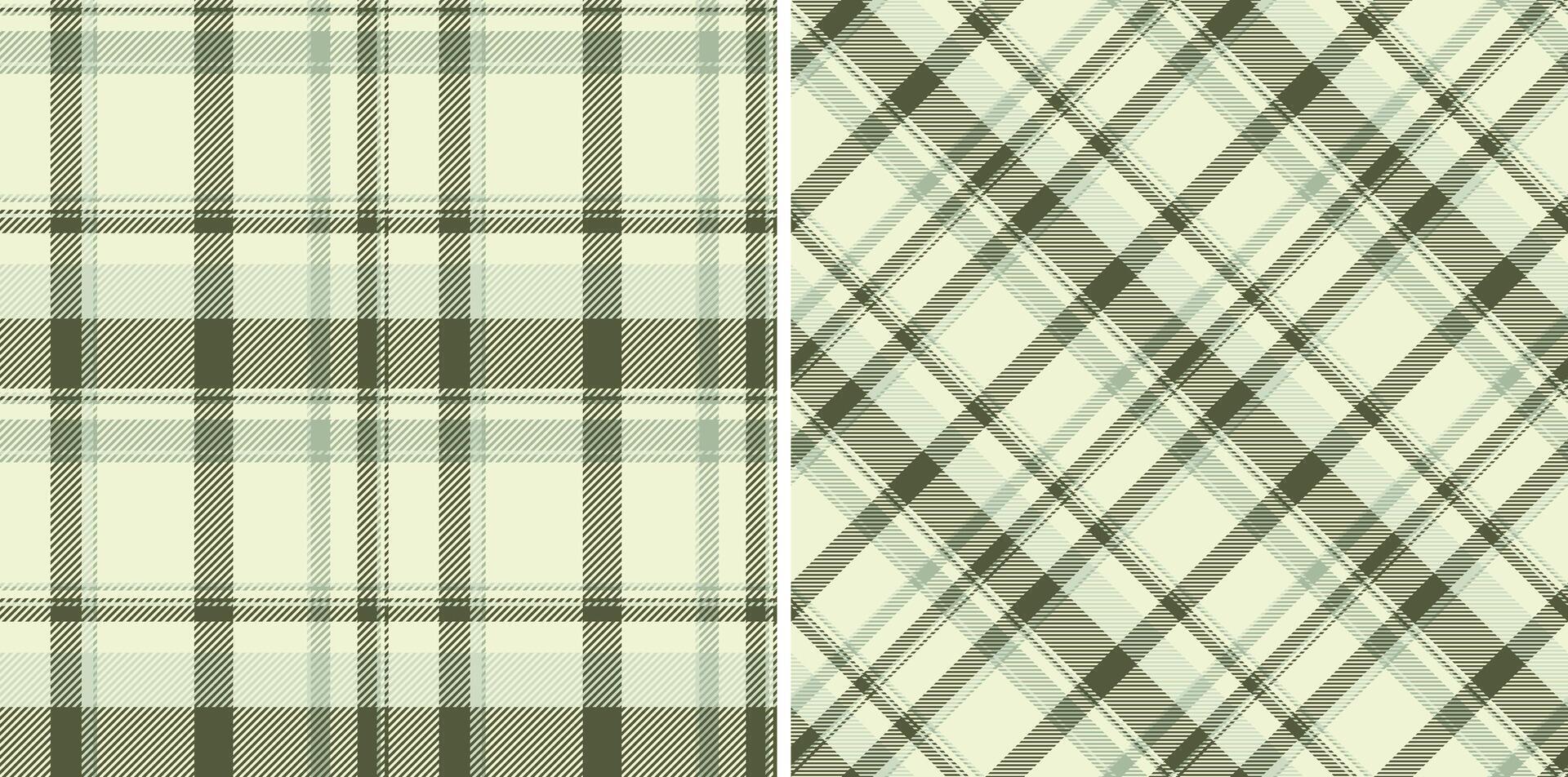 Classic plaid patterns. Two variations offer versatile texture visual interest. Perfect for backgrounds, textiles, or graphic design. Timeless aesthetic. vector