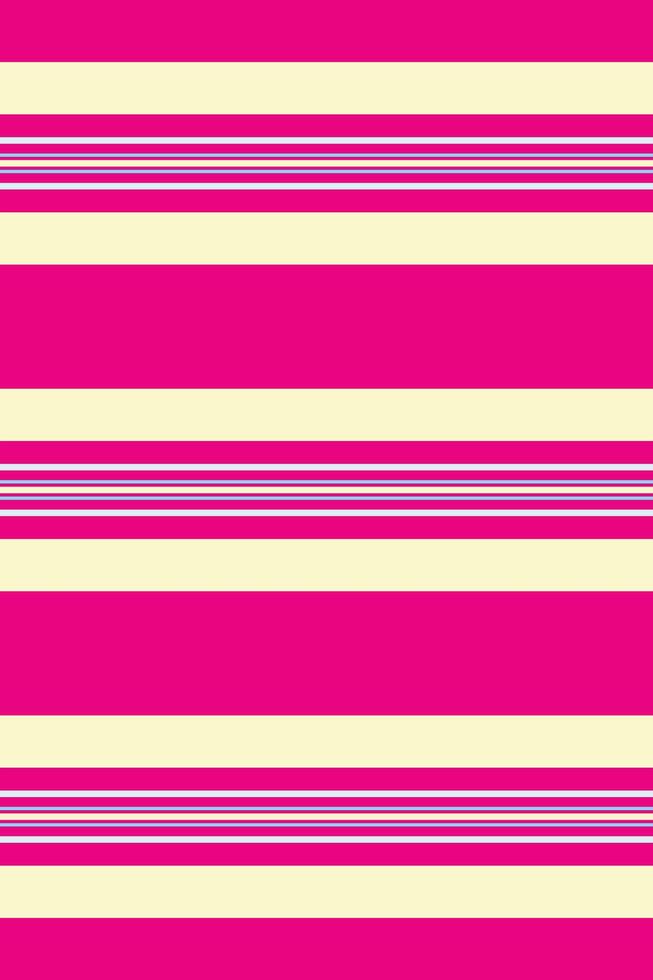 1960s vertical stripe seamless, sensual background fabric lines. Lined pattern textile texture in mexican pink and lemon chiffon colors. vector