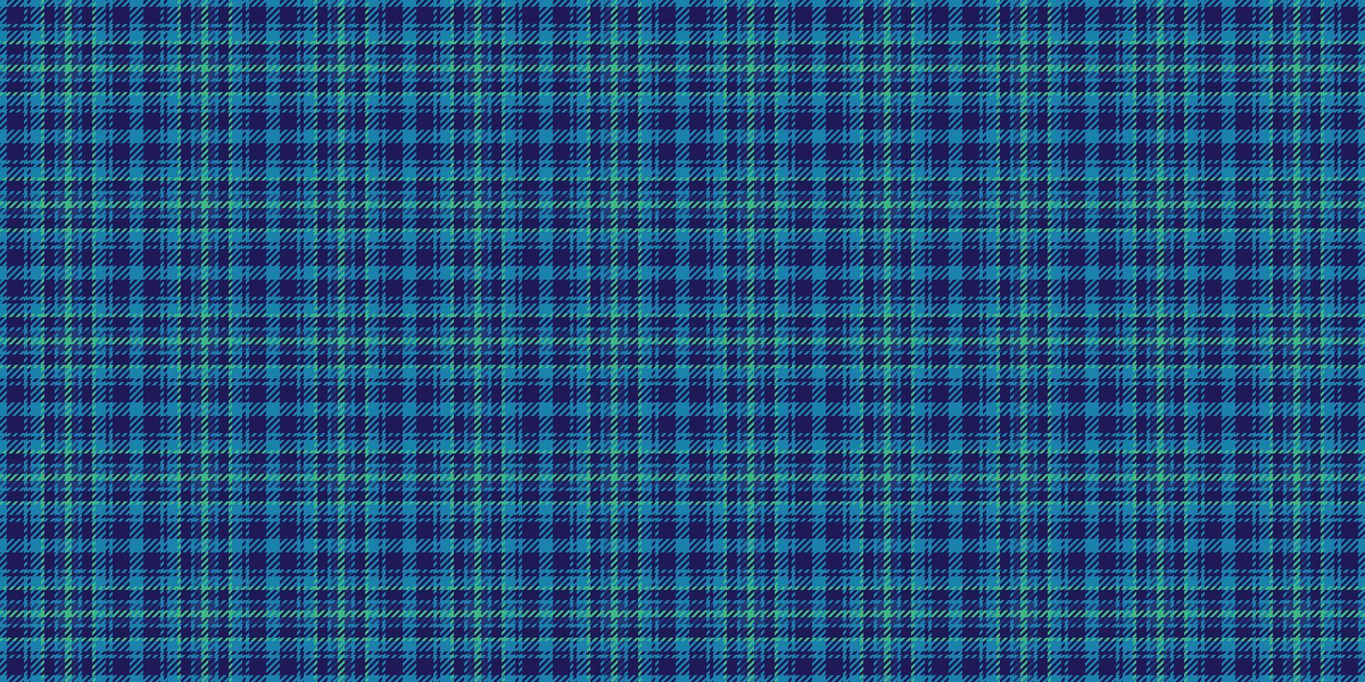 Winter seamless pattern check, hobby texture tartan. Card fabric plaid background textile in cyan and indigo colors. vector