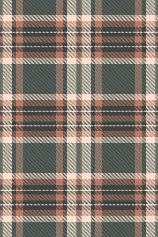 Elegant muted plaid pattern in earthy tones. Perfect for textile design, wallpaper, or website backgrounds. Subtle yet sophisticated, this texture evokes feelings of warmth and comfort. vector