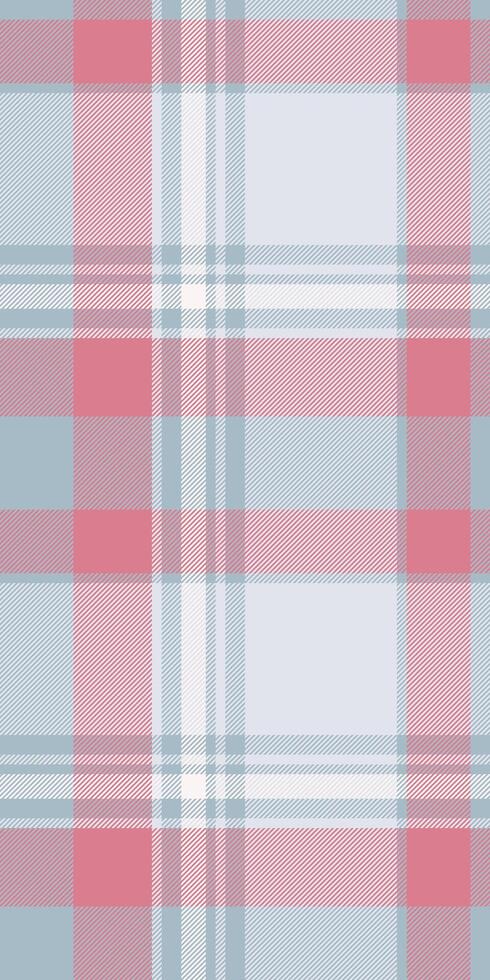 Elegant pastel plaid pattern in soft pink, blue, and white. Perfect for textile design, website backgrounds, or crafting projects. vector
