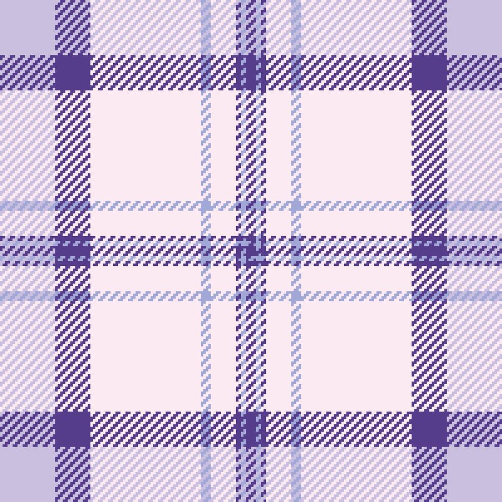 Elegant pastel purple and lavender plaid pattern. Perfect for textile design, fashion, home decor, and website backgrounds. Subtle texture adds visual interest. vector