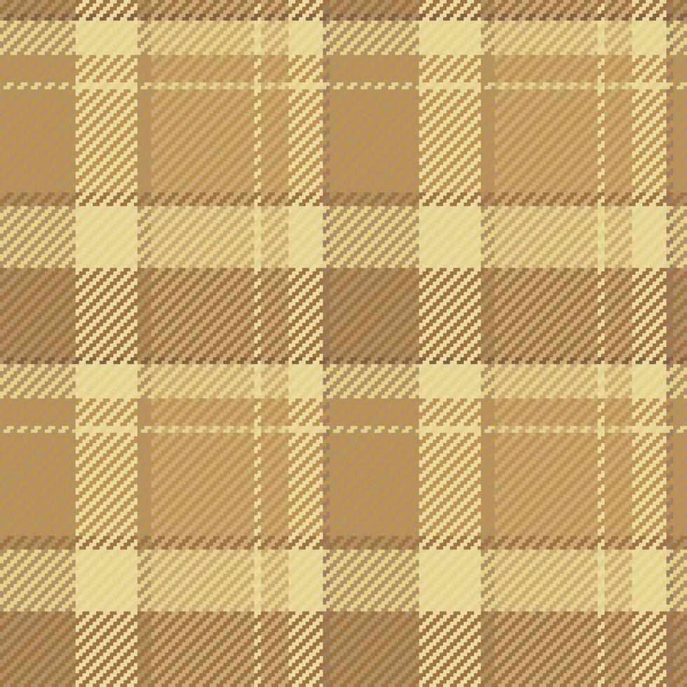 Elegant beige and brown plaid pattern. Perfect for autumnal designs, textile projects, or website backgrounds. This subtle yet sophisticated texture evokes warmth and comfort. vector