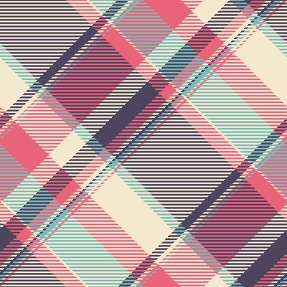 Mockup texture check, purity background pattern textile. Checks seamless fabric tartan plaid in light and pastel colors. vector