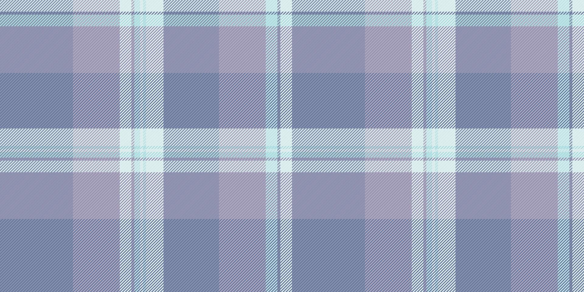 Subtle pastel plaid textile pattern in calming blues and purples. Perfect for backgrounds, website design, or fabric prints. Evokes a sense of serenity and understated elegance. vector