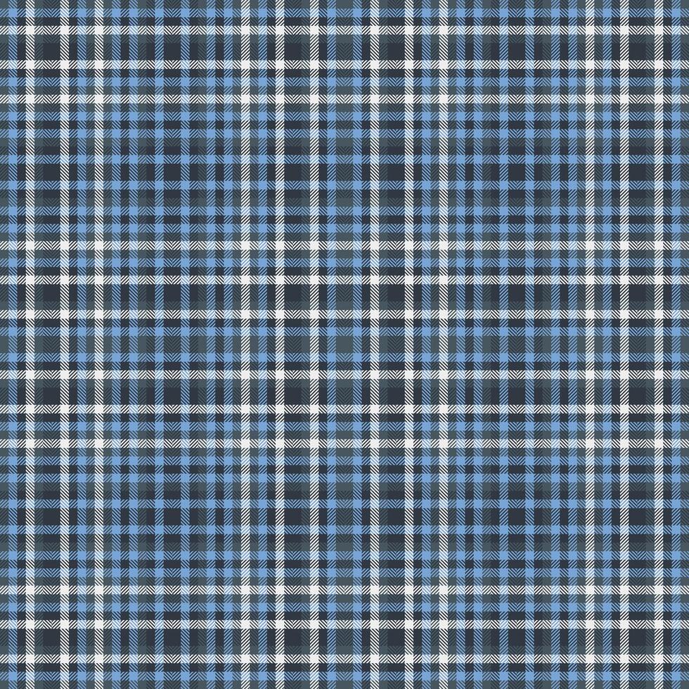 Classic blue and gray plaid pattern. Perfect for textile designs, apparel, website backgrounds, or any project needing a sophisticated, timeless texture. vector