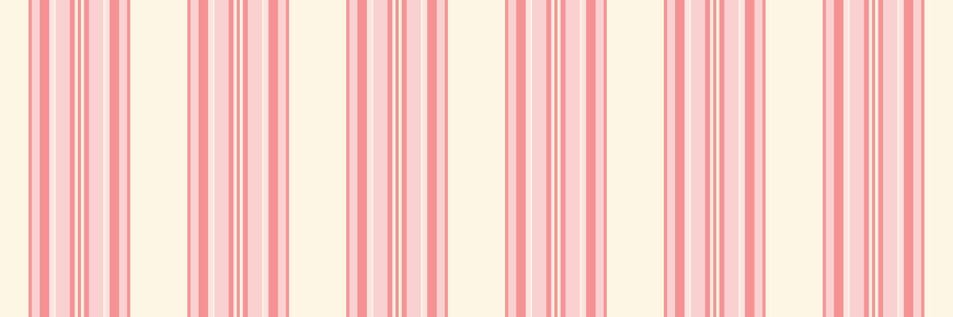 Diece textile texture, geometry pattern lines seamless. Bress stripe vertical fabric background in red and old lace colors. vector