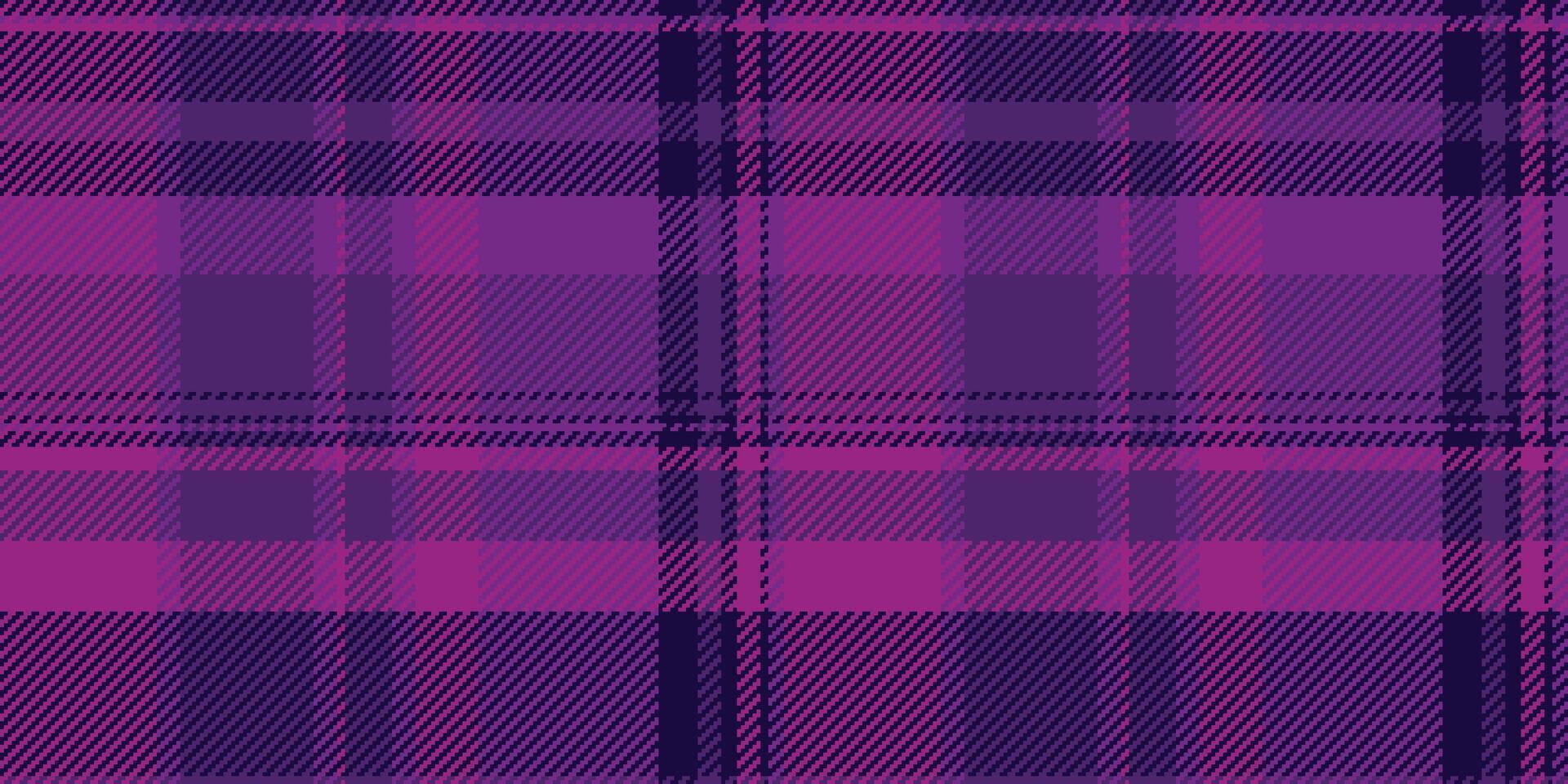 Vibrant purple and dark purple plaid pattern. Perfect for textile design, fashion, websites, or branding projects needing a bold, textured background. vector