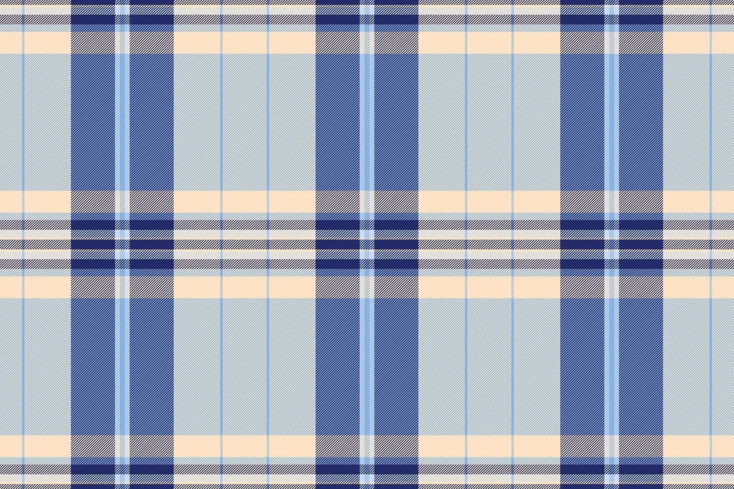 Classic blue and cream plaid pattern. Perfect for textile design, website backgrounds, or crafting projects. This versatile image evokes feelings of calmness and sophistication. vector